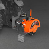 MechMaxx 3-Point PTO Stump Grinder with 34 Carbide Teeth (PTO Shaft Included with Slip Clutch), for 15-45HP Tractor, SG24PRO – Orange