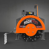 MechMaxx 3-Point PTO Stump Grinder with 34 Carbide Teeth (PTO Shaft Included with Slip Clutch), for 15-45HP Tractor, SG24PRO – Orange