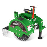 MechMaxx 3-Point PTO Stump Grinder with 34 Carbide Teeth (PTO Shaft Included with Slip Clutch), for 15-45HP Tractor, SG24PRO – Green