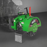 MechMaxx 3-Point PTO Stump Grinder with 34 Carbide Teeth (PTO Shaft Included with Slip Clutch), for 15-45HP Tractor, SG24PRO – Green