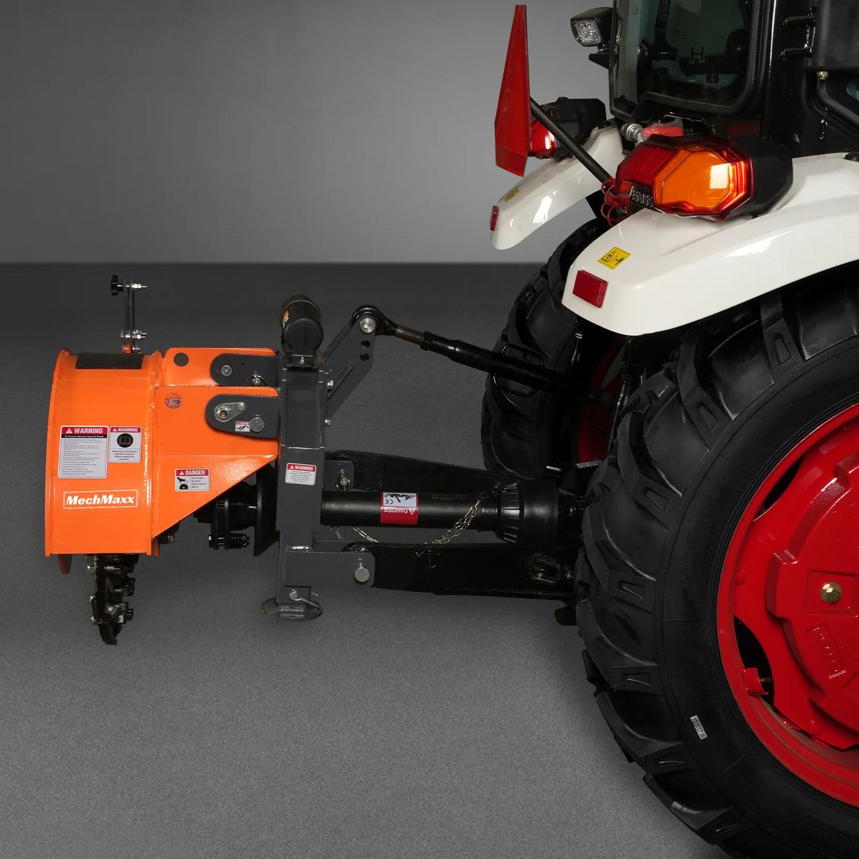 MechMaxx 3-Point PTO Stump Grinder with 34 Carbide Teeth (PTO Shaft Included with Slip Clutch), for 15-45HP Tractor, SG24 – Orange