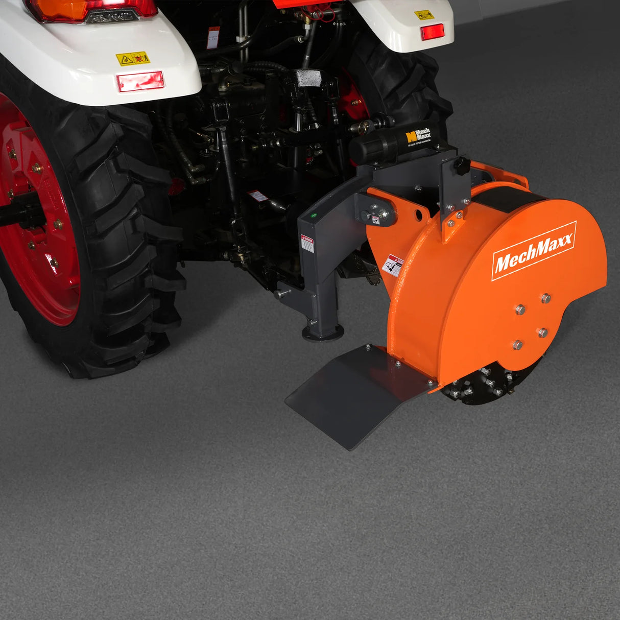 MechMaxx 3-Point PTO Stump Grinder & Wood Chipper Bundle – Orange