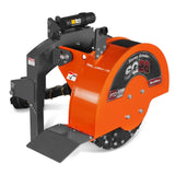 MechMaxx 3-Point PTO Stump Grinder with 44 Carbide Teeth (PTO Shaft Included with Slip Clutch), for 35-80HP Tractor, SG28 – Orange