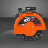 MechMaxx 3-Point PTO Stump Grinder with 44 Carbide Teeth (PTO Shaft Included with Slip Clutch), for 35-80HP Tractor, SG28 – Orange