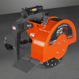 MechMaxx 3-Point PTO Stump Grinder with 44 Carbide Teeth (PTO Shaft Included with Slip Clutch), for 35-80HP Tractor, SG28 – Orange