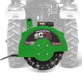 MechMaxx 3-Point PTO Stump Grinder with 44 Carbide Teeth (PTO Shaft Included with Slip Clutch), for 35-80HP Tractor, SG28 – Green