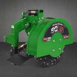MechMaxx 3-Point PTO Stump Grinder with 44 Carbide Teeth (PTO Shaft Included with Slip Clutch), for 35-80HP Tractor, SG28 – Green