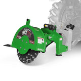 MechMaxx 3-Point PTO Stump Grinder with 44 Carbide Teeth (PTO Shaft Included with Slip Clutch), for 35-80HP Tractor, SG28 – Green