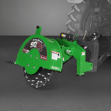 MechMaxx 3-Point PTO Stump Grinder with 44 Carbide Teeth (PTO Shaft Included with Slip Clutch), for 35-80HP Tractor, SG28 – Green