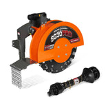 MechMaxx 3-Point PTO Stump Grinder, 30 in Flywheel, 40-100HP, with 44 Carbide Teeth (PTO Shaft Included with Slip Clutch), SG30PRO – Orange