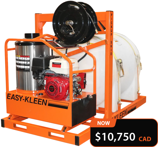 Easy Kleen 3,500 PSI 4 GPM Honda 13 HP Pickup Truck Skid Hot Water Pressure Washer with 225 Gallon Tank EZO3504G-H-GP/-PSR