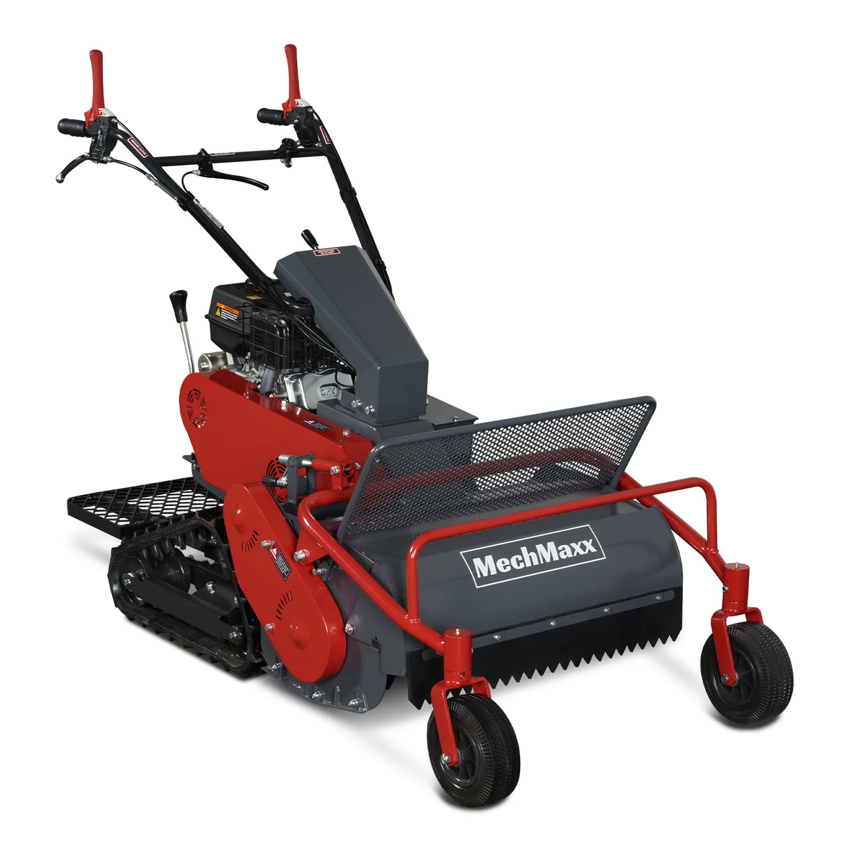 MechMaxx 27" Walk Behind Flail Mower,  10HP 302cc,  Self-Propelled,  Tracked,  Electric Start,  SFM27T
