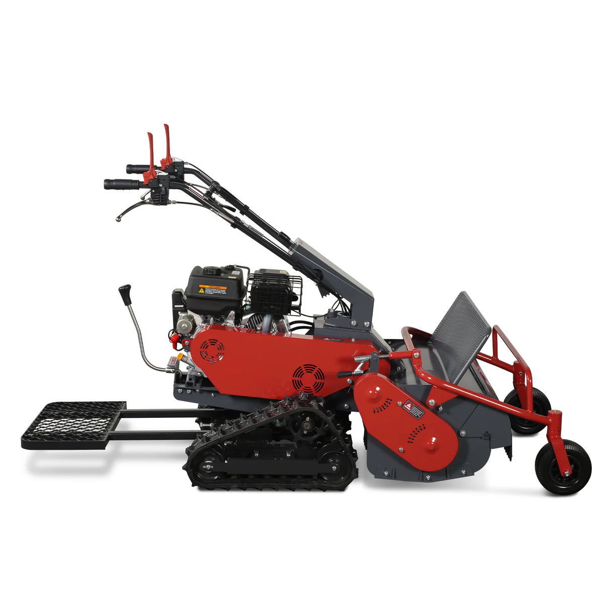 MechMaxx 27" Walk Behind Flail Mower,  10HP 302cc,  Self-Propelled,  Tracked,  Electric Start,  SFM27T