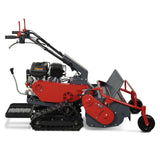 MechMaxx 27" Walk Behind Flail Mower,  10HP 302cc,  Self-Propelled,  Tracked,  Electric Start,  SFM27T