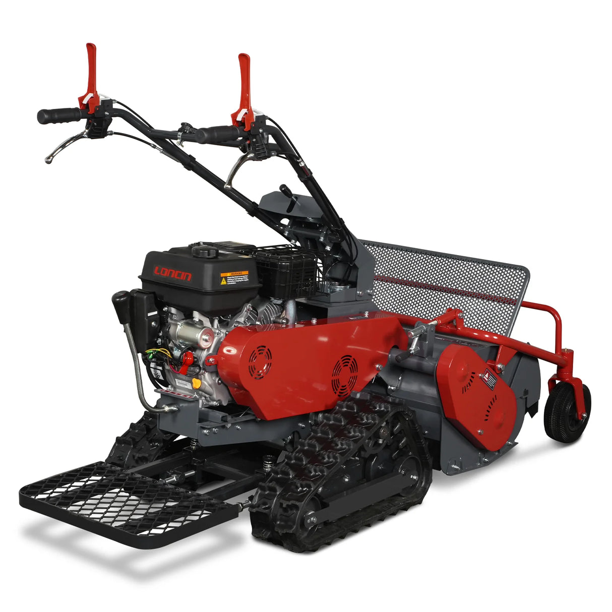 MechMaxx 27" Walk Behind Flail Mower,  10HP 302cc,  Self-Propelled,  Tracked,  Electric Start,  SFM27T