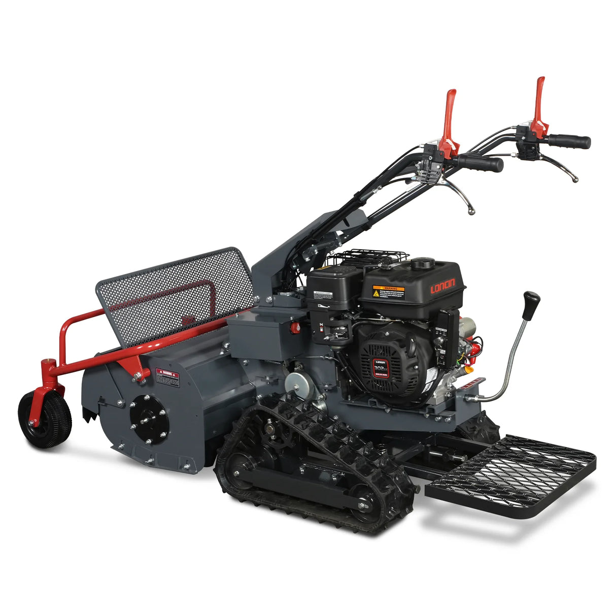 MechMaxx 27" Walk Behind Flail Mower,  10HP 302cc,  Self-Propelled,  Tracked,  Electric Start,  SFM27T