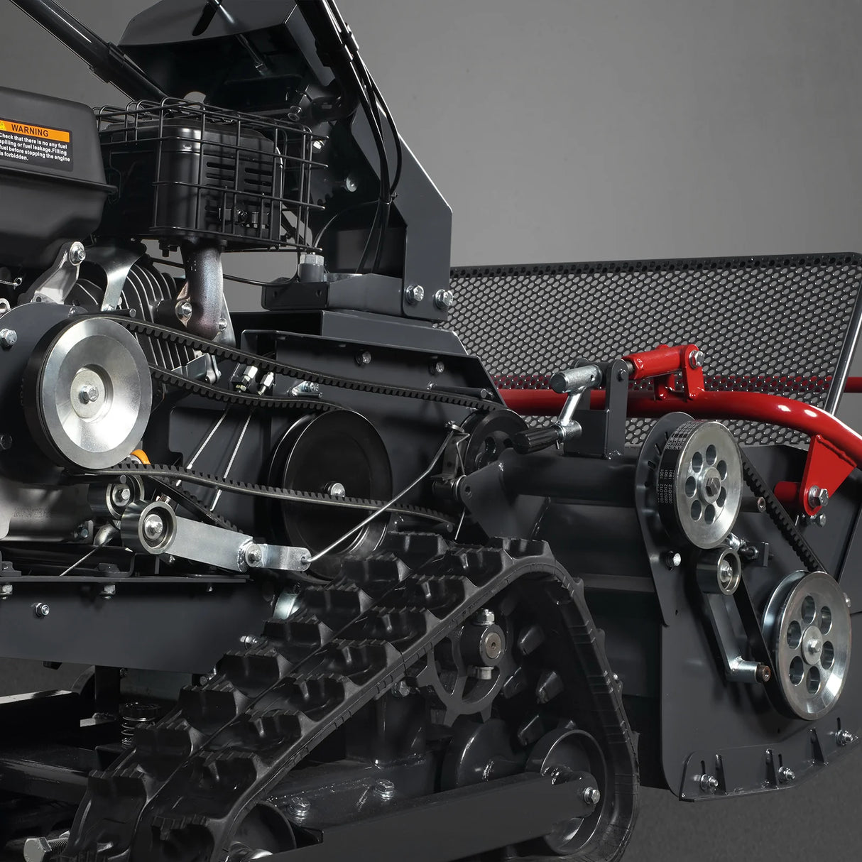 MechMaxx 27" Walk Behind Flail Mower,  10HP 302cc,  Self-Propelled,  Tracked,  Electric Start,  SFM27T
