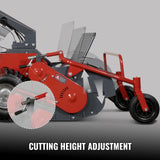 MechMaxx 27" Walk Behind Flail Mower,  10HP 302cc,  Self-Propelled,  Wheeled,  Electric Start,  SFM27W
