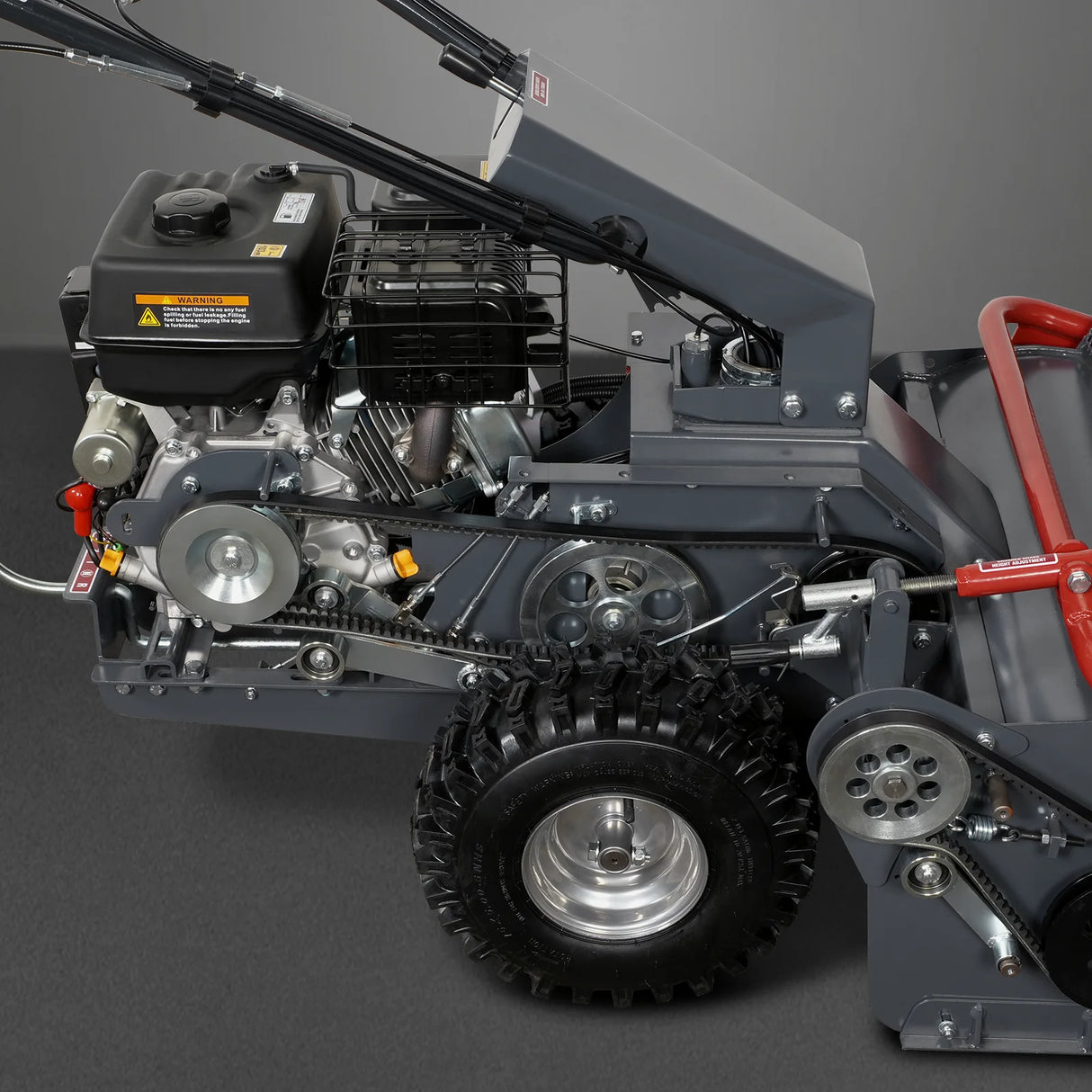MechMaxx 27" Walk Behind Flail Mower,  10HP 302cc,  Self-Propelled,  Wheeled,  Electric Start,  SFM27W