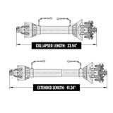 MechMaxx 3-Point PTO Stump Grinder, 30 in Flywheel, 40-100HP, with 44 Carbide Teeth (PTO Shaft Included with Slip Clutch), SG30PRO – Orange