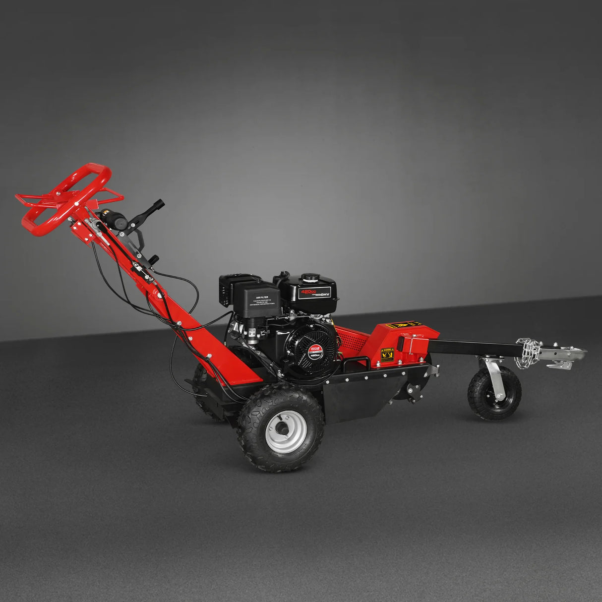 MechMaxx 15 inch 15HP 420cc DUCAR E-Start Stump Grinder with Tow Bar,  SG380