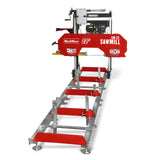 MechMaxx 22" Portable Sawmill, 224cc 7HP DUCAR Gasoline Engine, 18" Board Width, 13' Track Length, SM-22