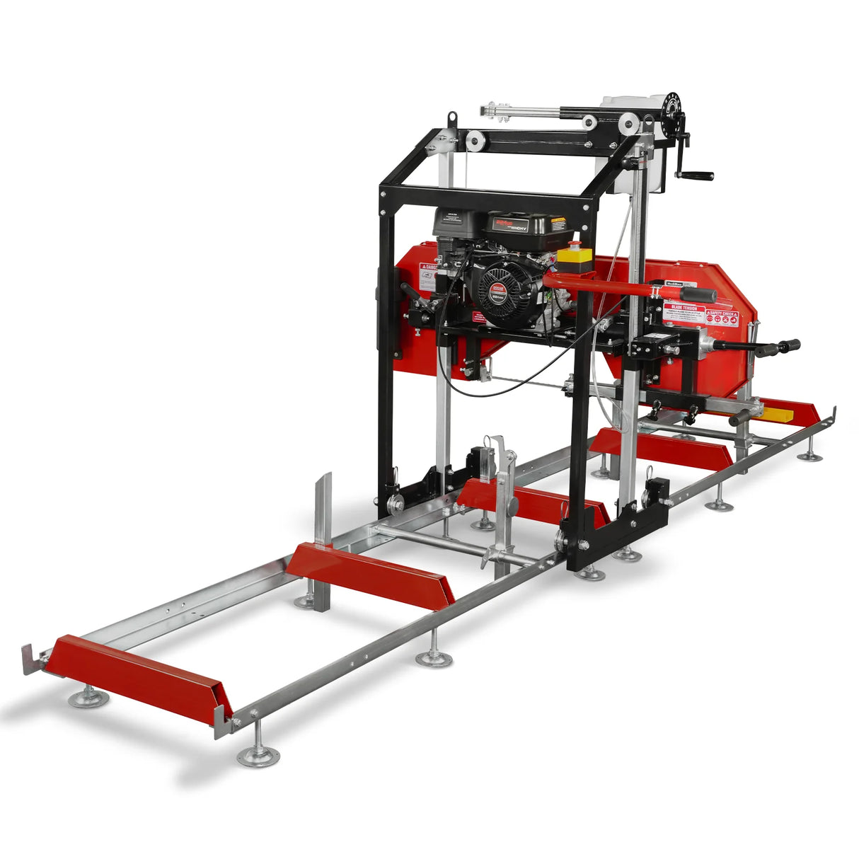 MechMaxx 22" Portable Sawmill, 224cc 7HP DUCAR Gasoline Engine, 18" Board Width, 13' Track Length, SM-22
