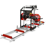 MechMaxx 22" Portable Sawmill, 224cc 7HP DUCAR Gasoline Engine, 18" Board Width, 13' Track Length, SM-22