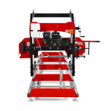 MechMaxx 32" Portable Sawmill, 459cc 15HP E-Start Gasoline Engine, 26.5" Board Width, 13' Track Length, SM-32