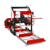 MechMaxx 32" Portable Sawmill, 459cc 15HP E-Start Gasoline Engine, 26.5" Board Width, 13' Track Length, SM-32