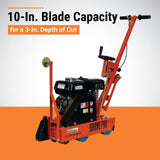 Brave Green Concrete Saw | 10 In. | Honda GX200