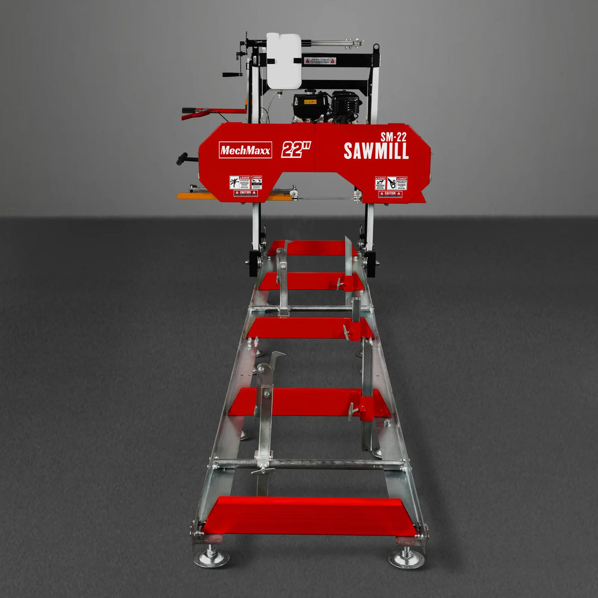 MechMaxx 22" Portable Sawmill, KOHLER 9.5hp 277cc Gasoline Engine, 18" Board Width, 13' Track Length, SM-22