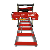 MechMaxx 36" MAX Portable Sawmill, 25HP 688cc HONDA GX690 V-Twin Engine, 36" Board Width, 20' Track Length, (10 x Blades Included), SM-36HMAX