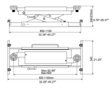 Olympic Equipment 6,000 lb Center Bridge Jack for 4-Post Lifts JVCJ-6
