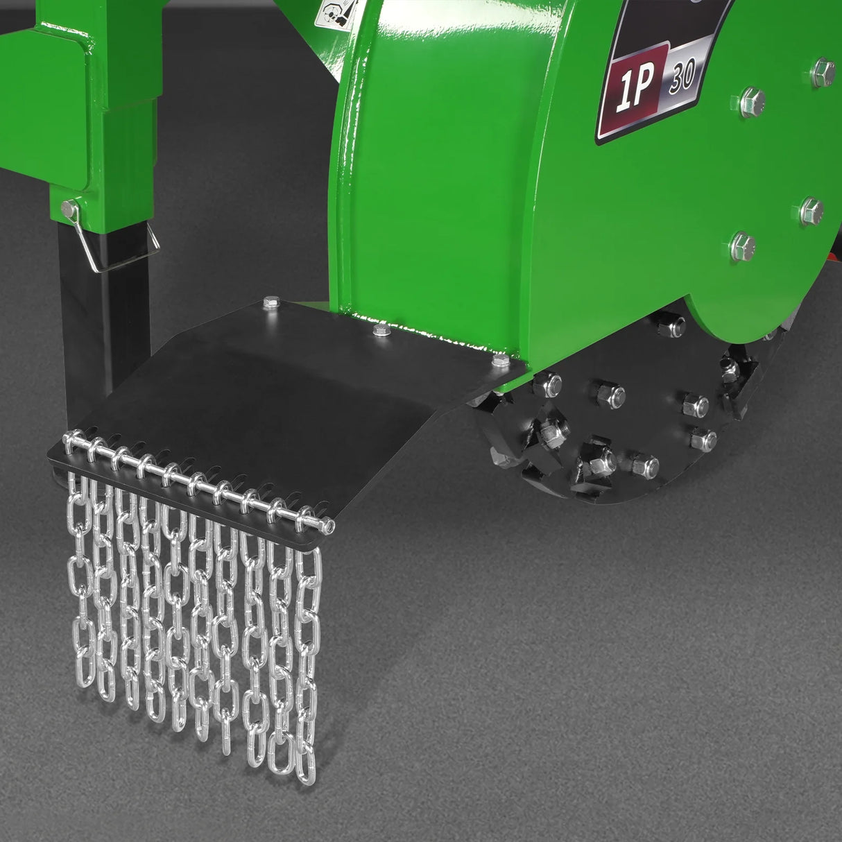 MechMaxx 3-Point PTO Stump Grinder, 30 in Flywheel, 40-100HP, with 44 Carbide Teeth (PTO Shaft Included with Slip Clutch), SG30PRO – Green