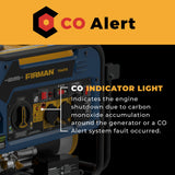 Tri Fuel Portable Generator 4000W Electric Start 120/240V with CO ALERT