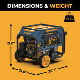 Tri Fuel Portable Generator 4000W Electric Start 120/240V with CO ALERT