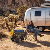 Tri Fuel Portable Generator 7850/6300W Electric Start Gas CO Alert