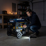 Tri Fuel Portable Generator 7850/6300W Electric Start Gas CO Alert