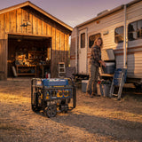 Tri Fuel Portable Generator 7850/6300W Electric Start Gas CO Alert