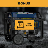 Tri Fuel Portable Generator 7850/6300W Electric Start Gas CO Alert
