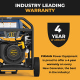 Tri Fuel Portable Generator 7850/6300W Electric Start Gas CO Alert