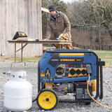 Tri Fuel 7500W Portable Generator Electric Start 120/240V