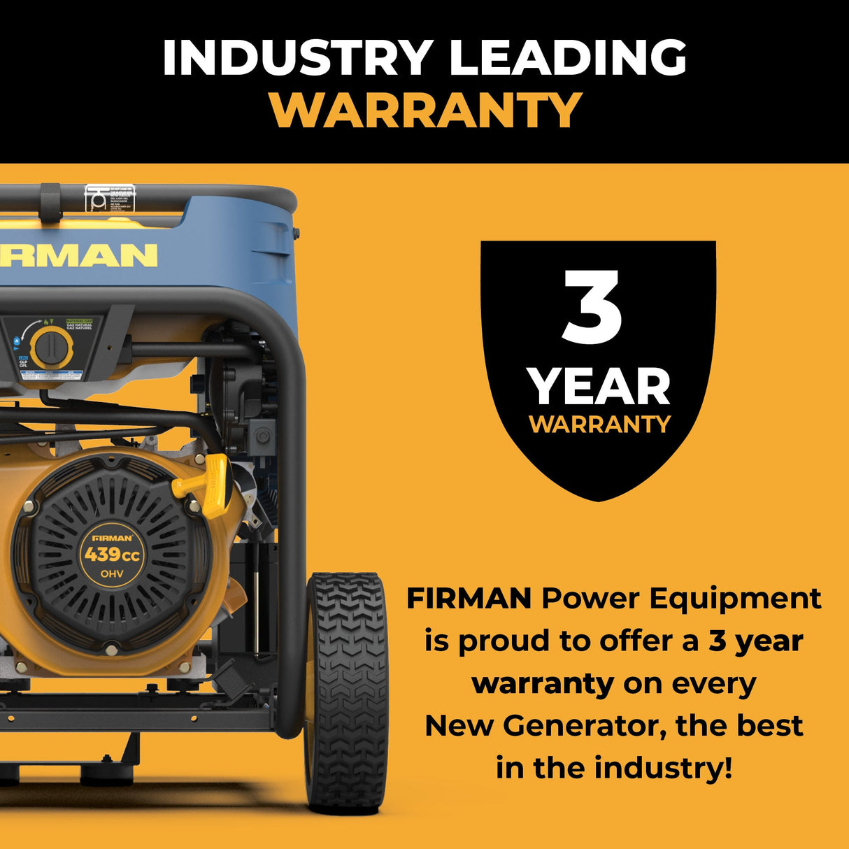 Tri Fuel 7500W Portable Generator Electric Start 120/240V
