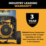 Tri Fuel 7500W Portable Generator Electric Start 120/240V