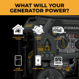 Refurbished Tri Fuel Portable Generator 9400W Electric Start 120/240V with CO Alert