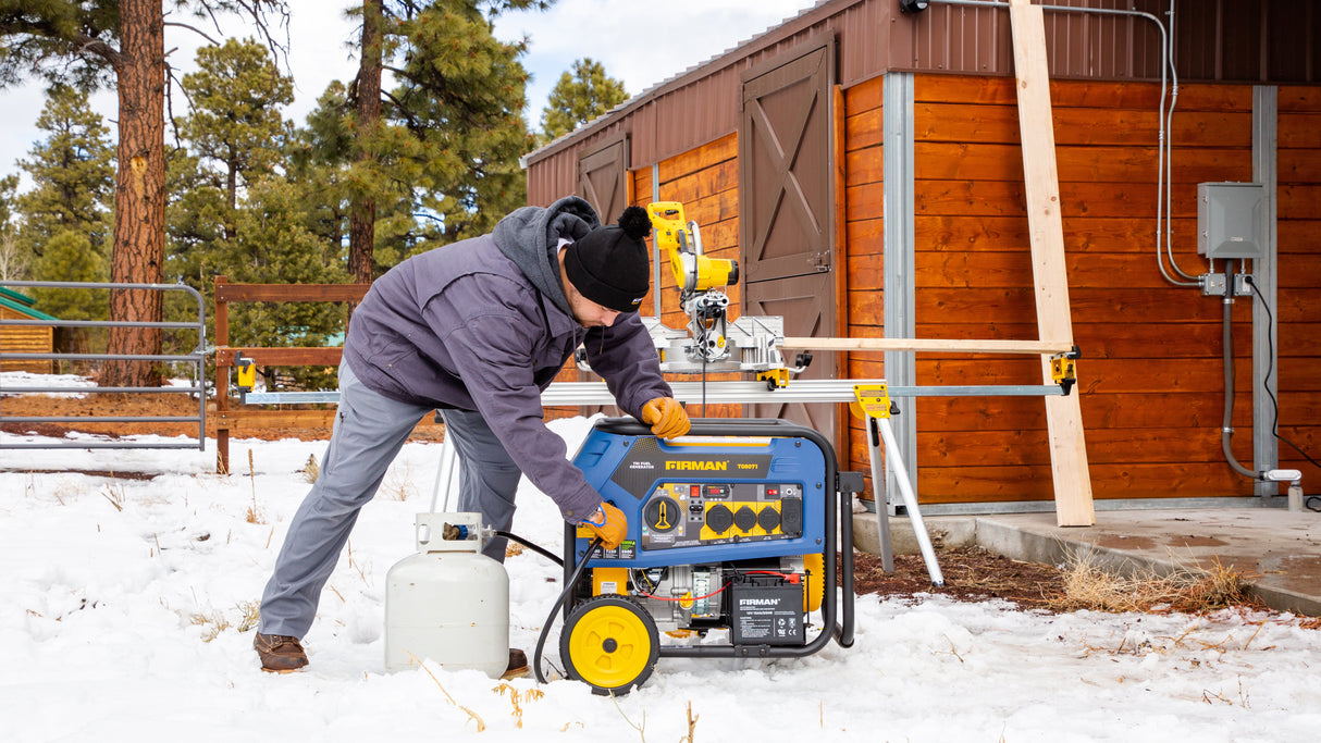 Tri Fuel Portable Generator 8000W Electric Start 120/240V