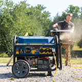 Tri Fuel Portable Generator 11400W Electric Start 120V/240V with CO Alert