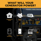 Tri Fuel Portable Generator 11600/9300W Electric Start 120V/240V with Power Cord
