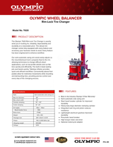 Olympic Equipment Rim-Lock Semi-Automatic Tire Changer T620
